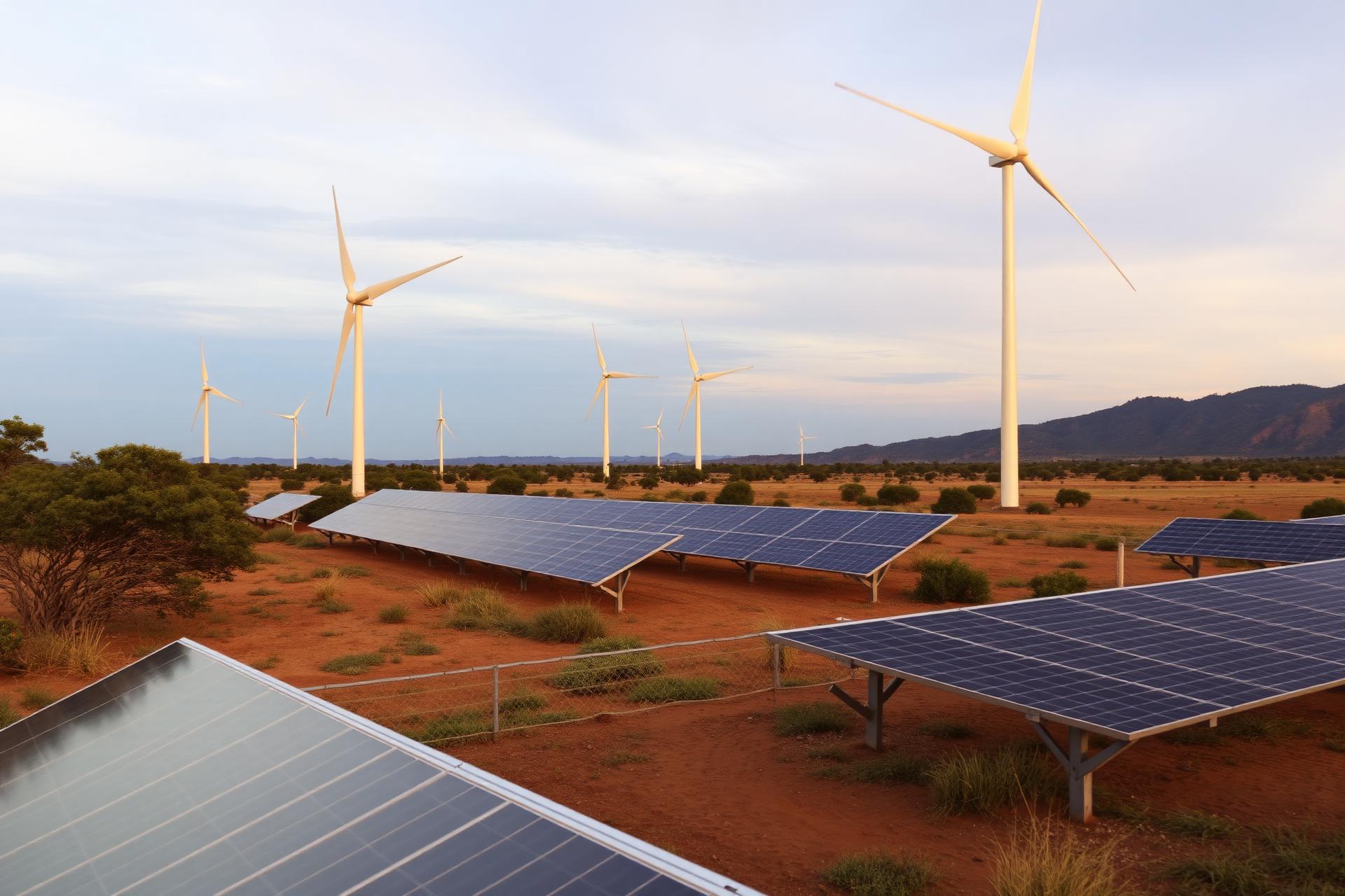 Solar and wind renewable energy in East Africa